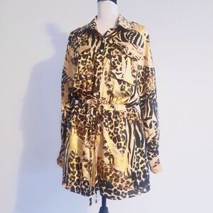Animal Print Romper Size Large
